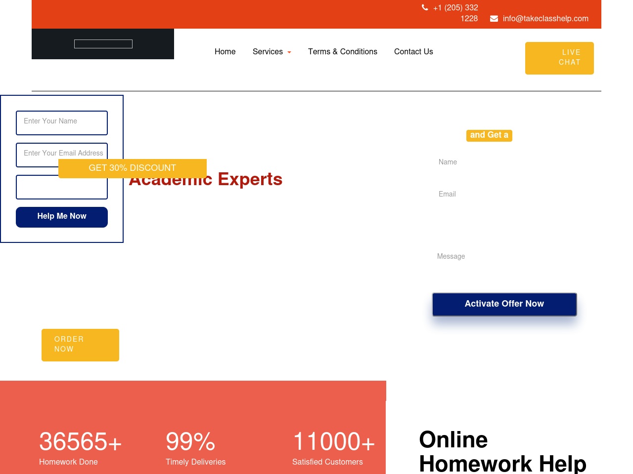 takeclasshelp.com screenshot alt-text