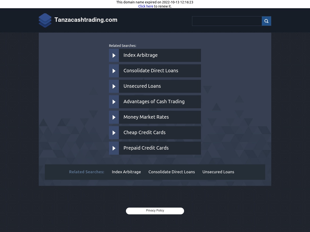 tanzacashtrading.com screenshot alt-text
