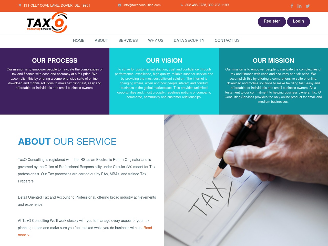 taxologin.com screenshot alt-text