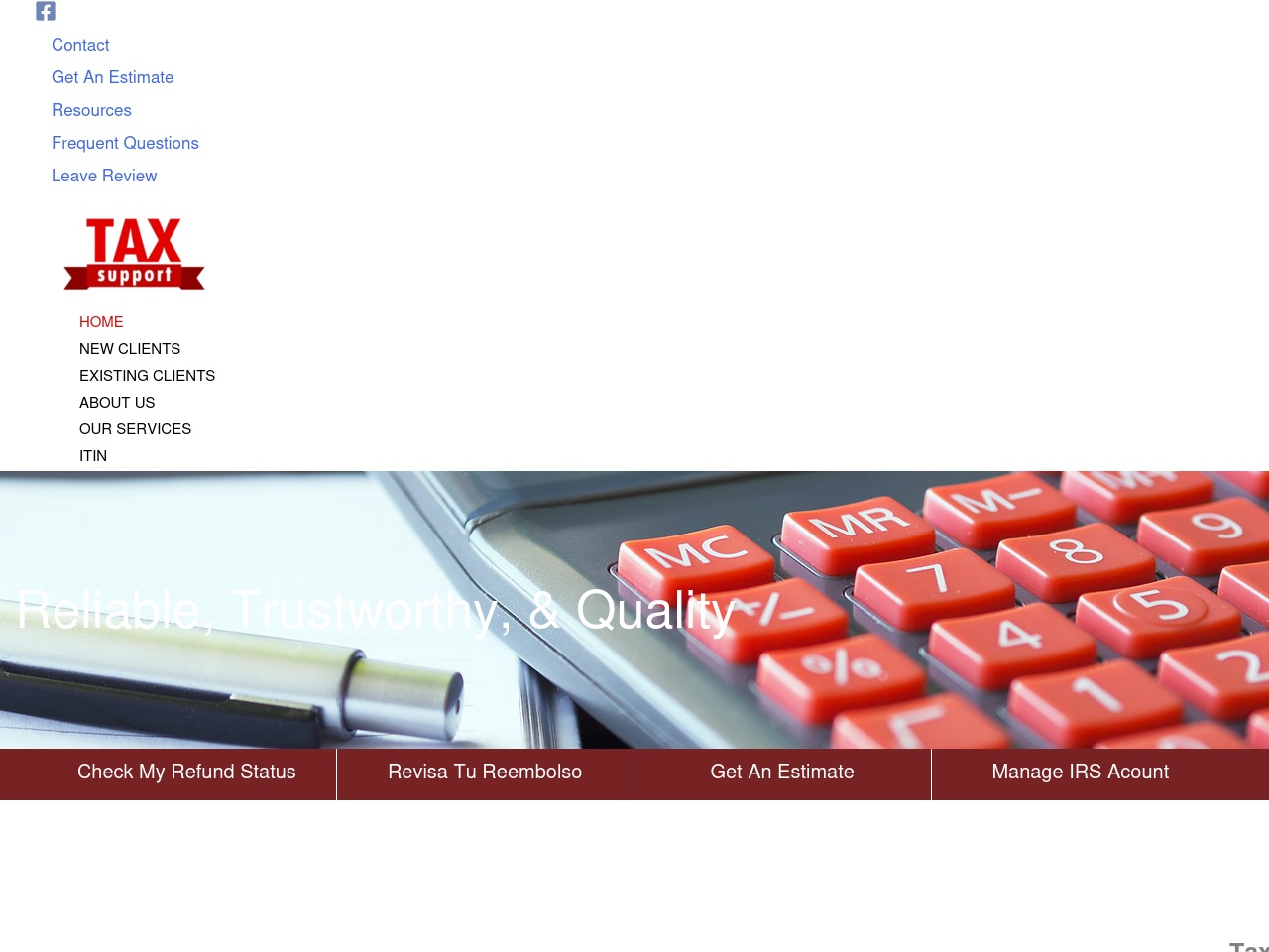 taxsupportdallas.com screenshot alt-text