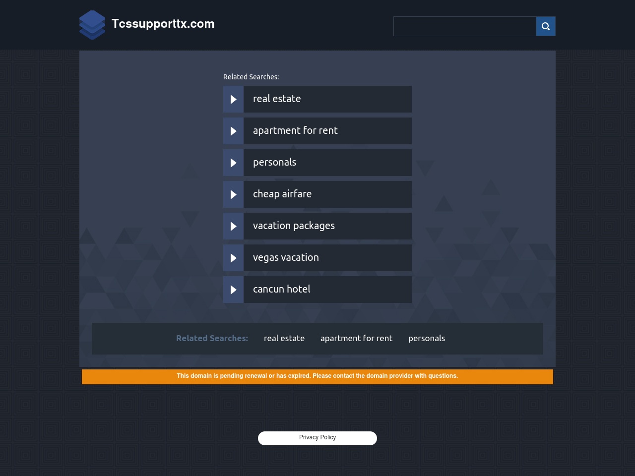 tcssupporttx.com screenshot alt-text