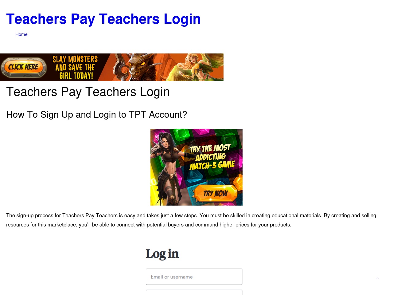 teacherpayteacherlogin.com screenshot alt-text
