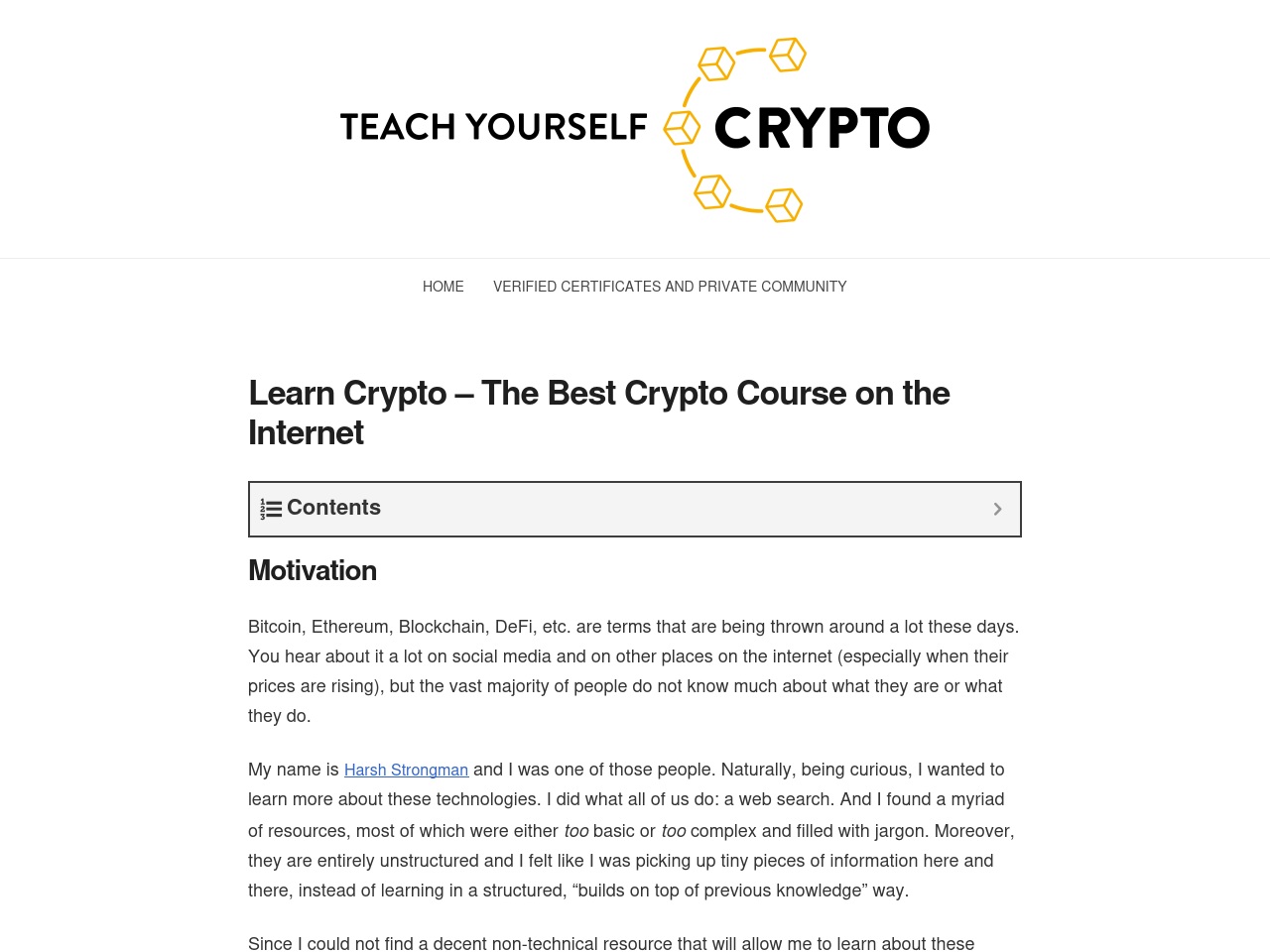 teachyourselfcrypto.com screenshot alt-text
