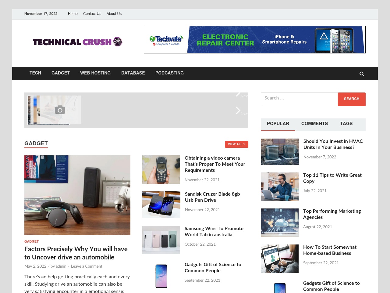 technicalcrush.com screenshot alt-text