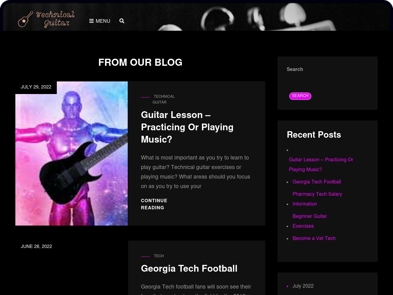 technicalguitar.com screenshot alt-text