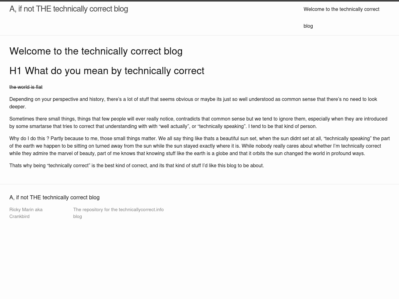 technicallycorrect.info screenshot alt-text