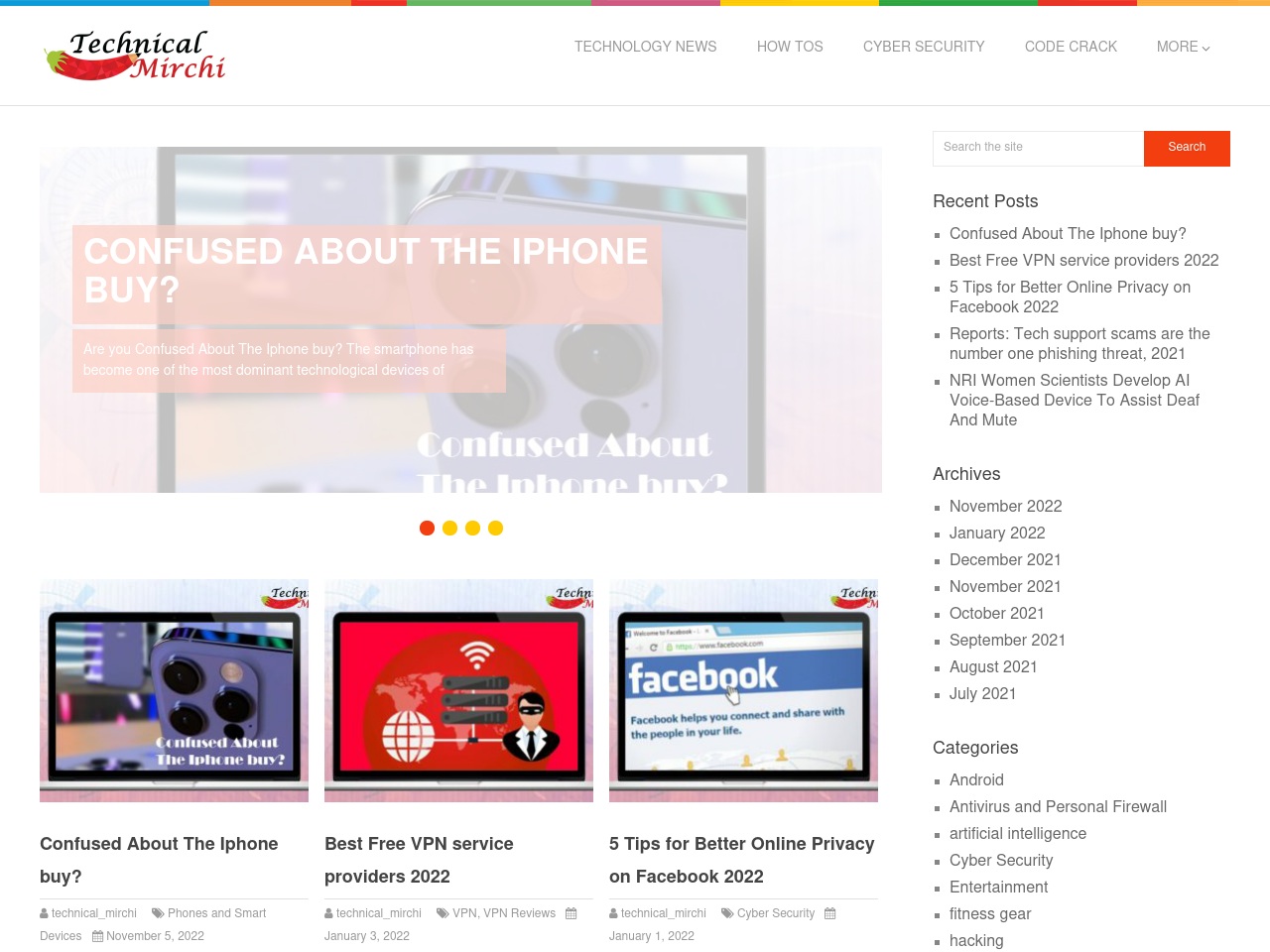 technicalmirchi.com screenshot alt-text