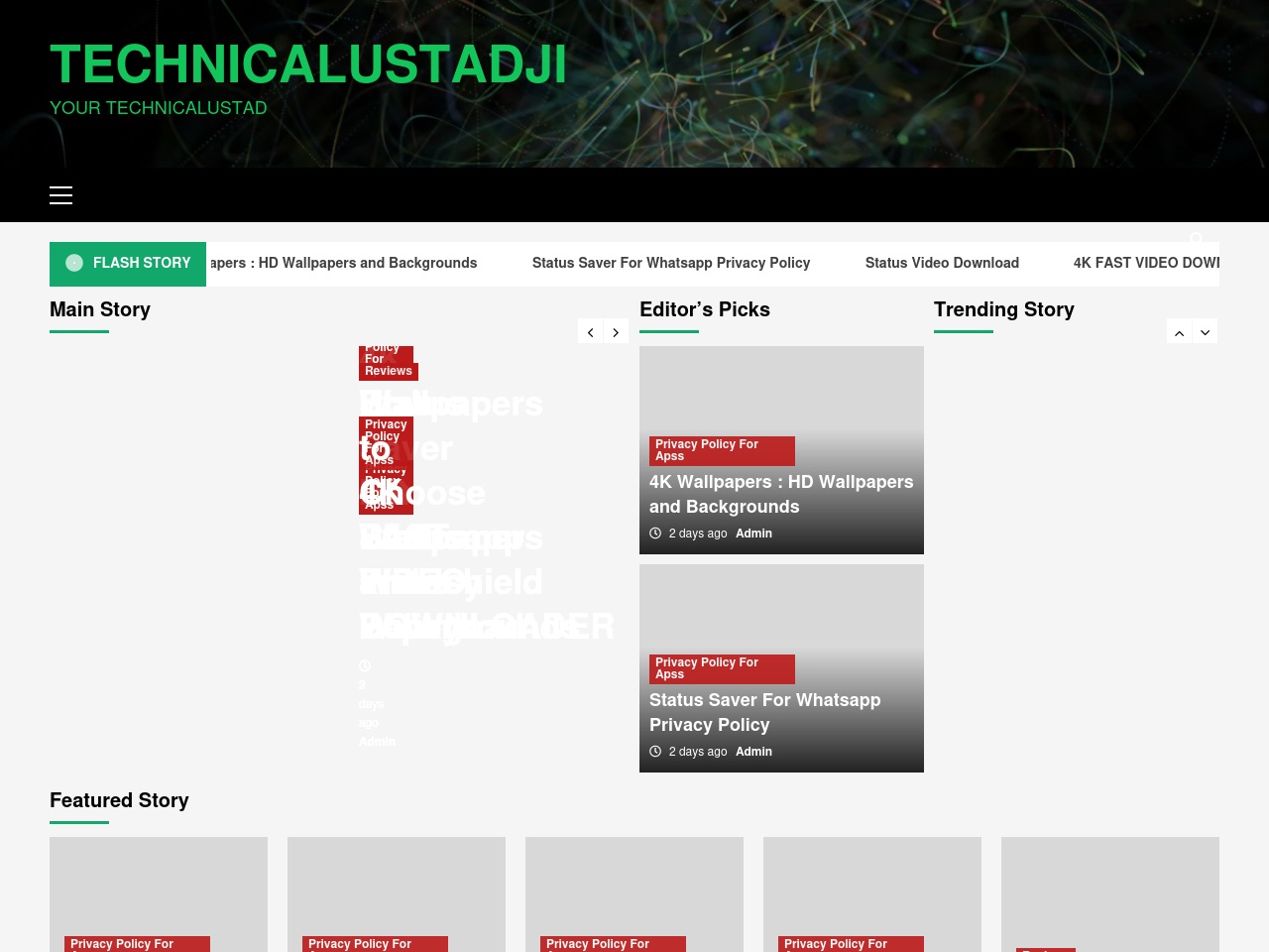 technicalustadji.com screenshot alt-text