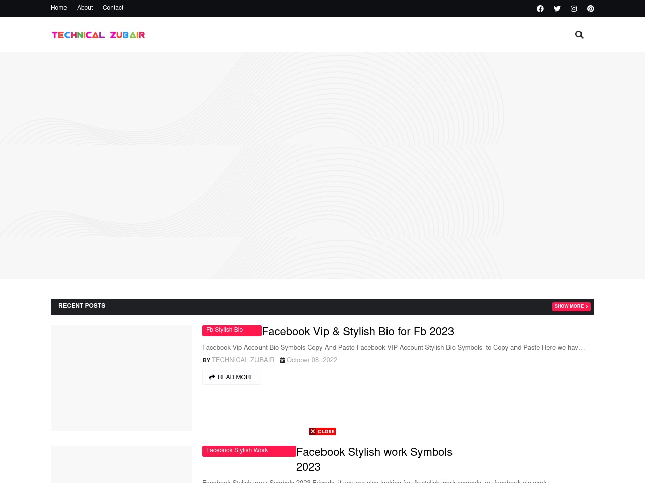 technicalzubairr.com screenshot alt-text