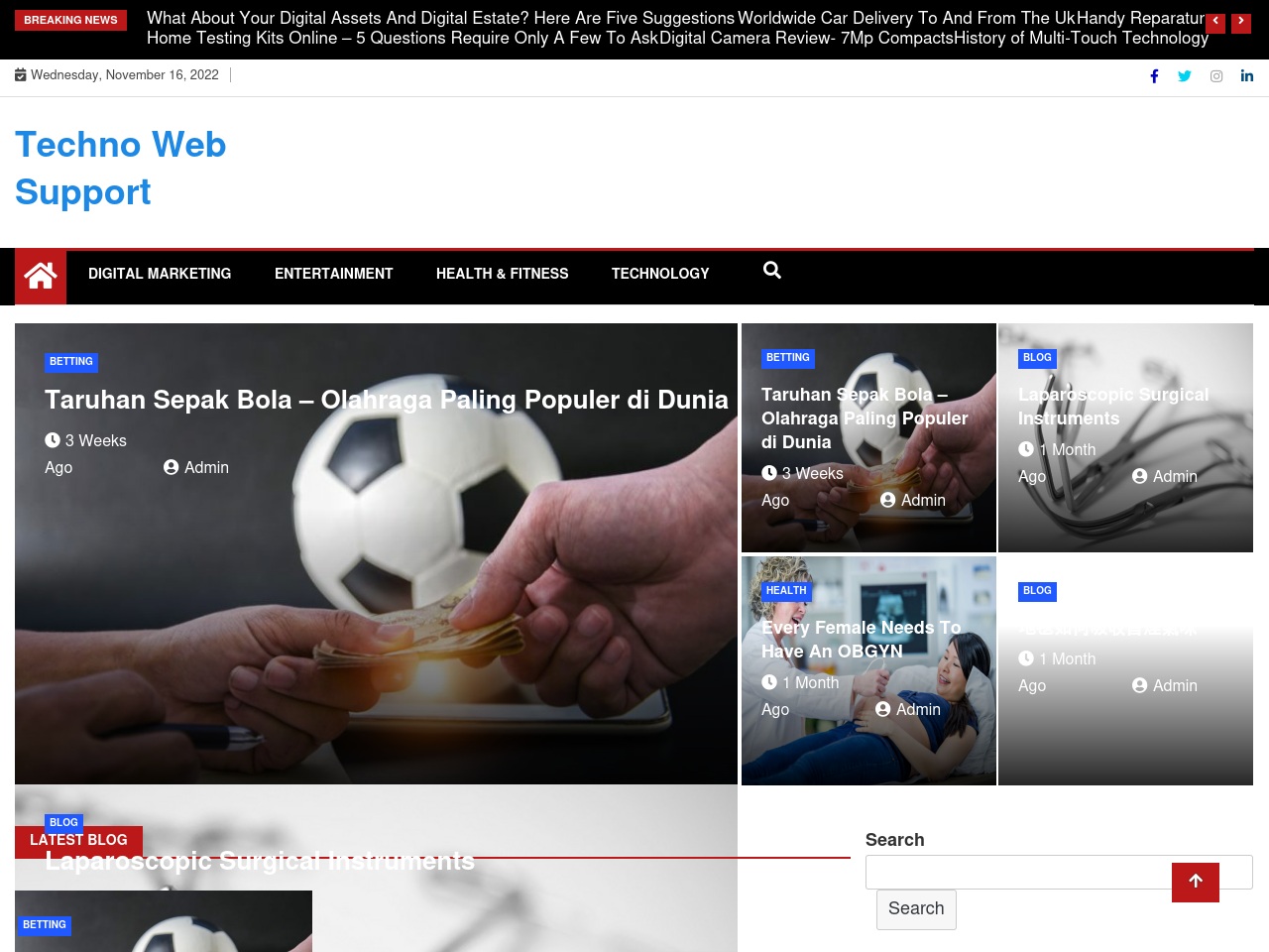 technowebsupport.com screenshot alt-text