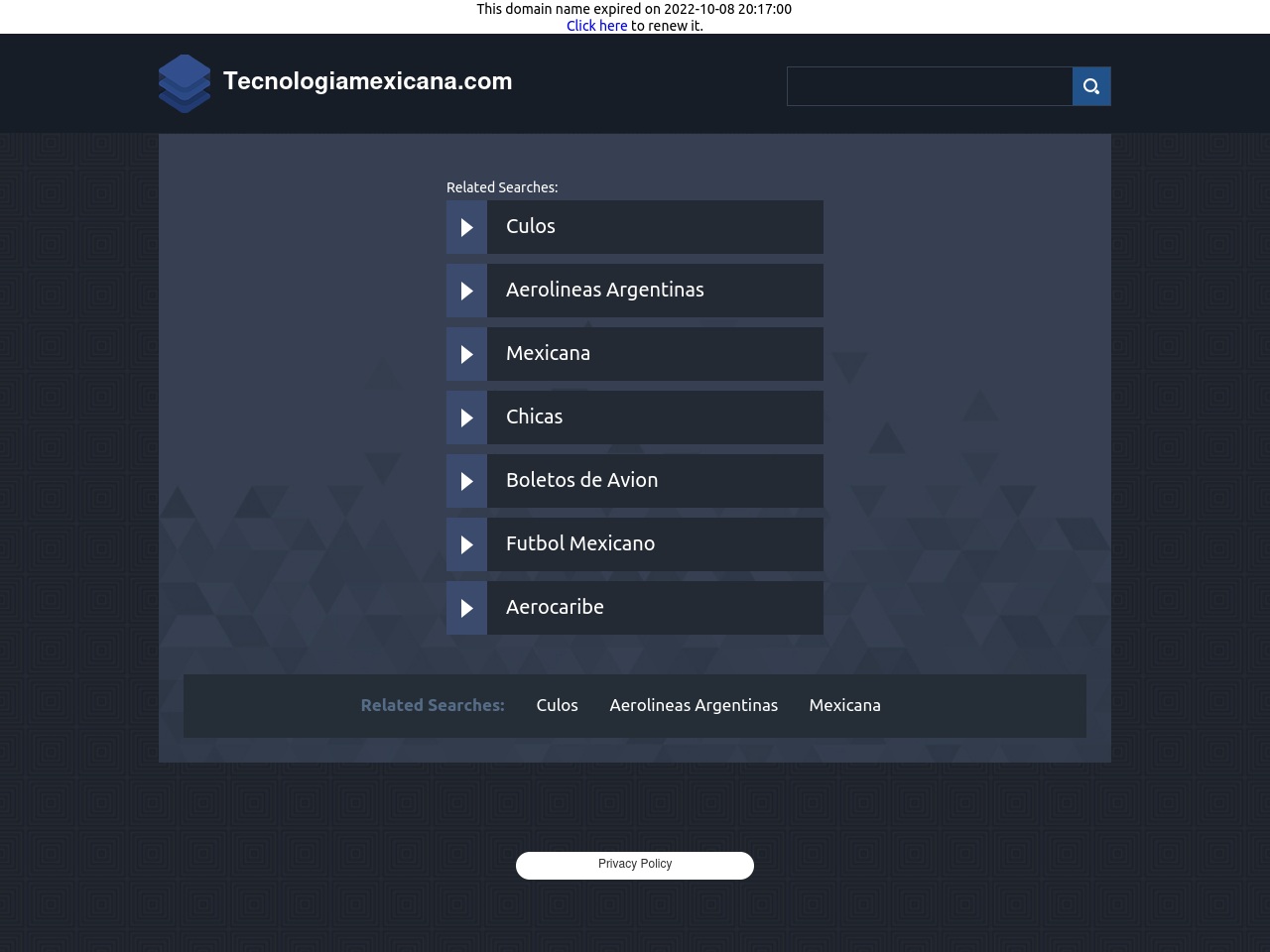 tecnologiamexicana.com screenshot alt-text
