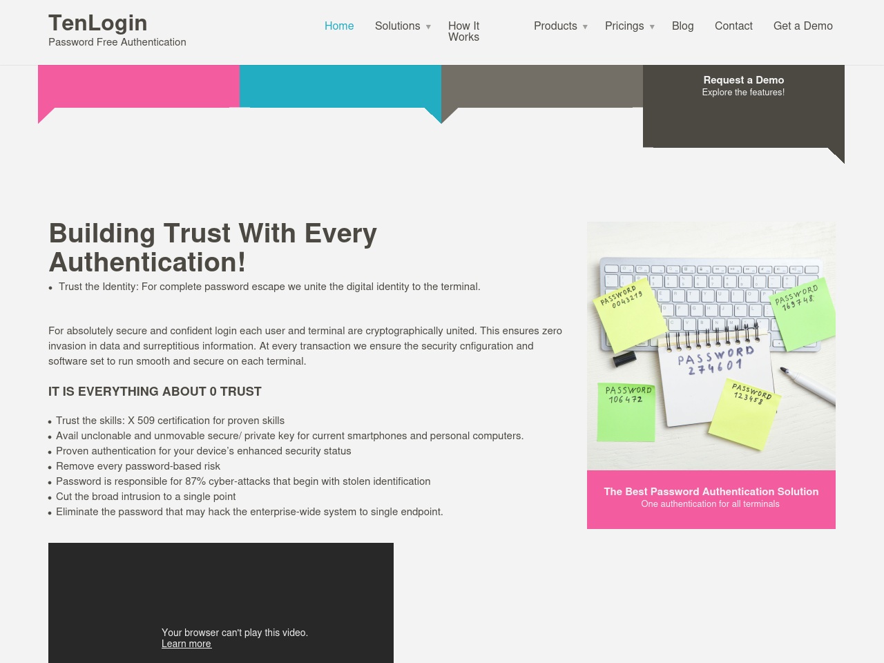 tenlogin.com screenshot alt-text