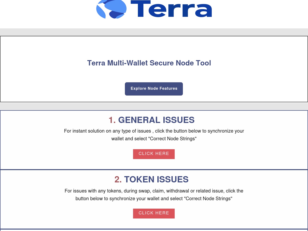 terranodesupport.info screenshot alt-text
