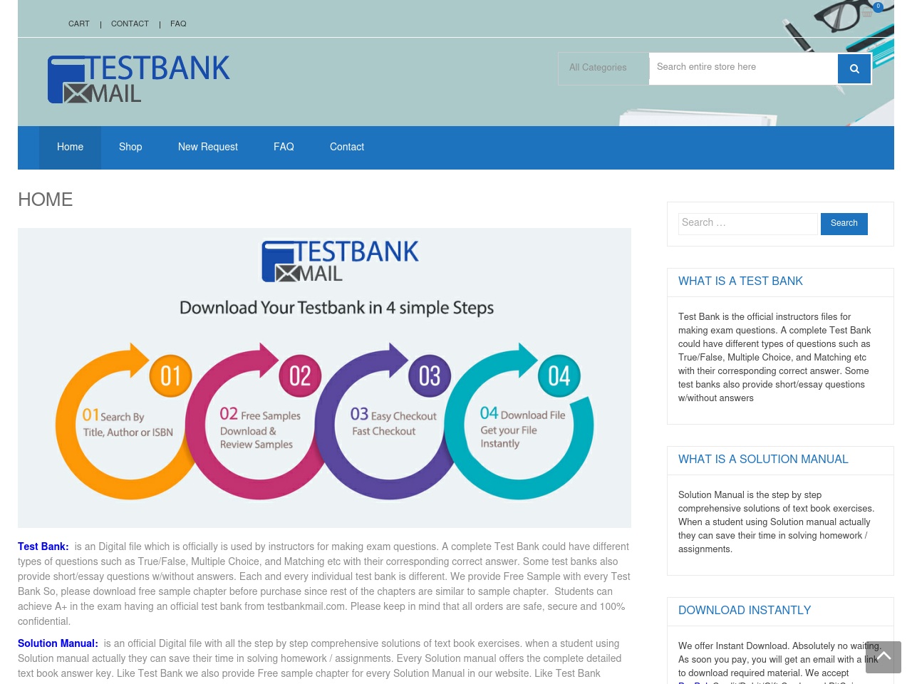 testbankmail.com screenshot alt-text