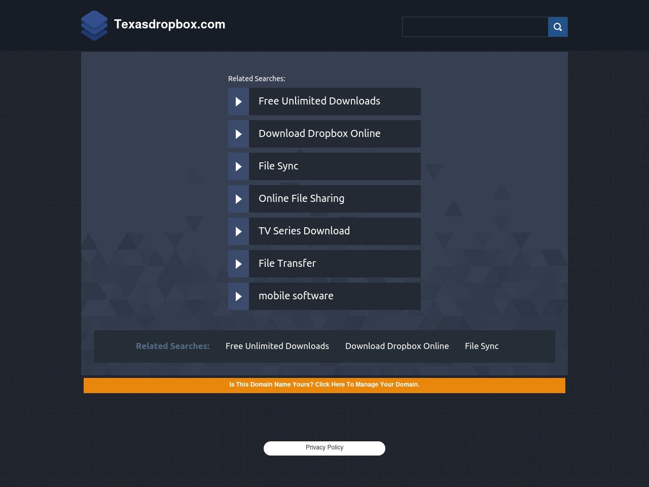 texasdropbox.com screenshot alt-text