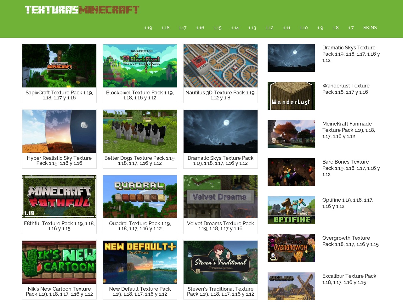 texturasminecraft.com screenshot alt-text