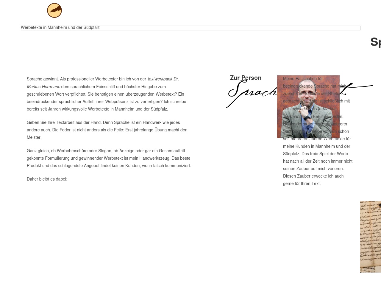 textwerkbank.net screenshot alt-text