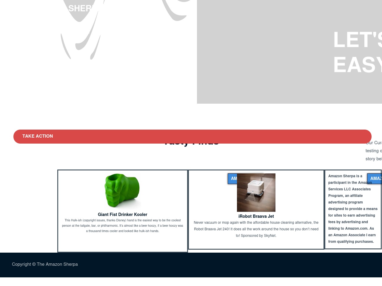 theamazonsherpa.com screenshot alt-text