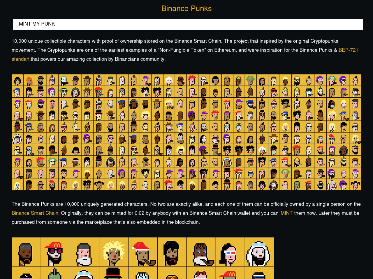 thebinancepunks.com screenshot alt-text