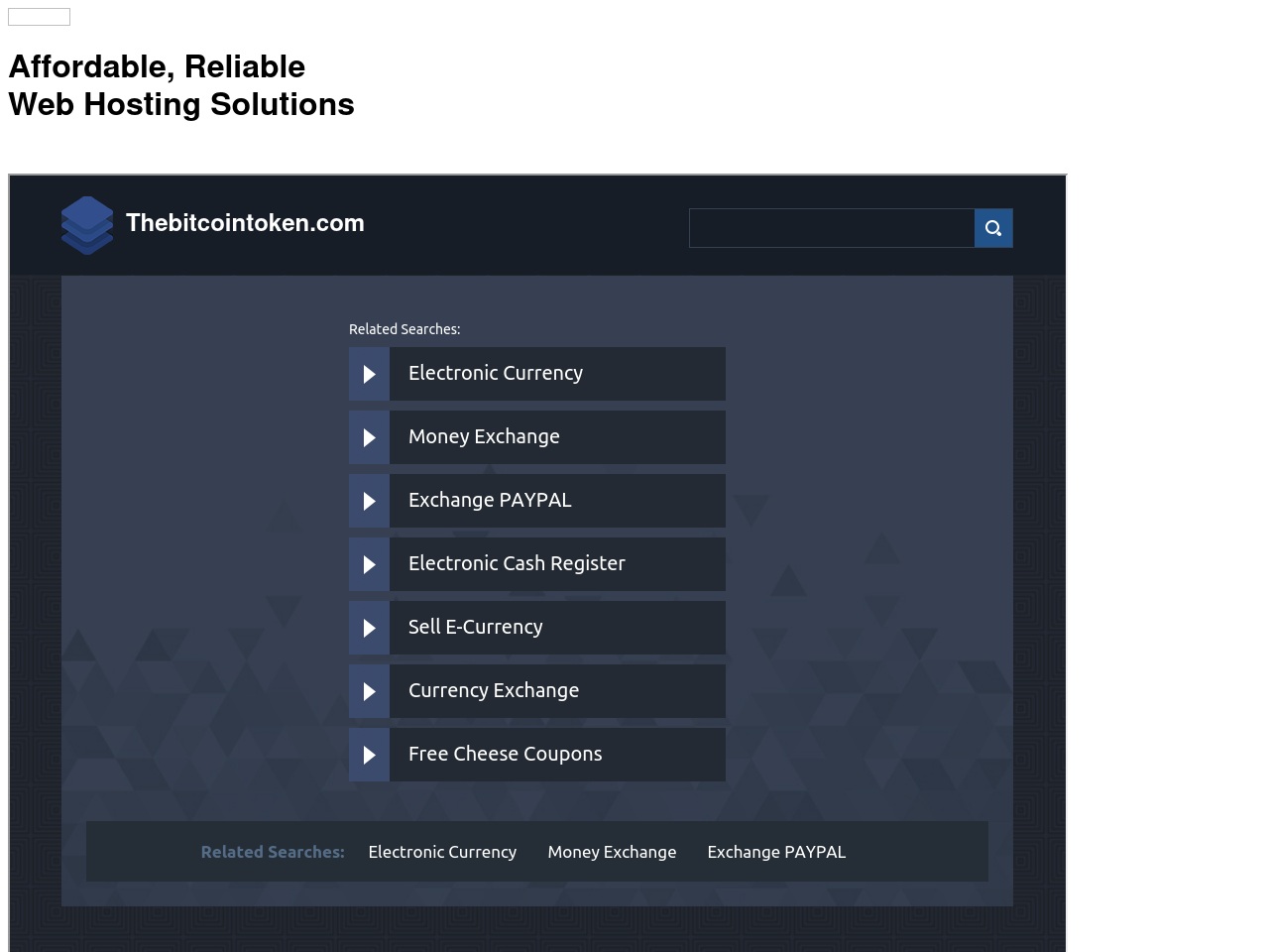 thebitcointoken.com screenshot alt-text