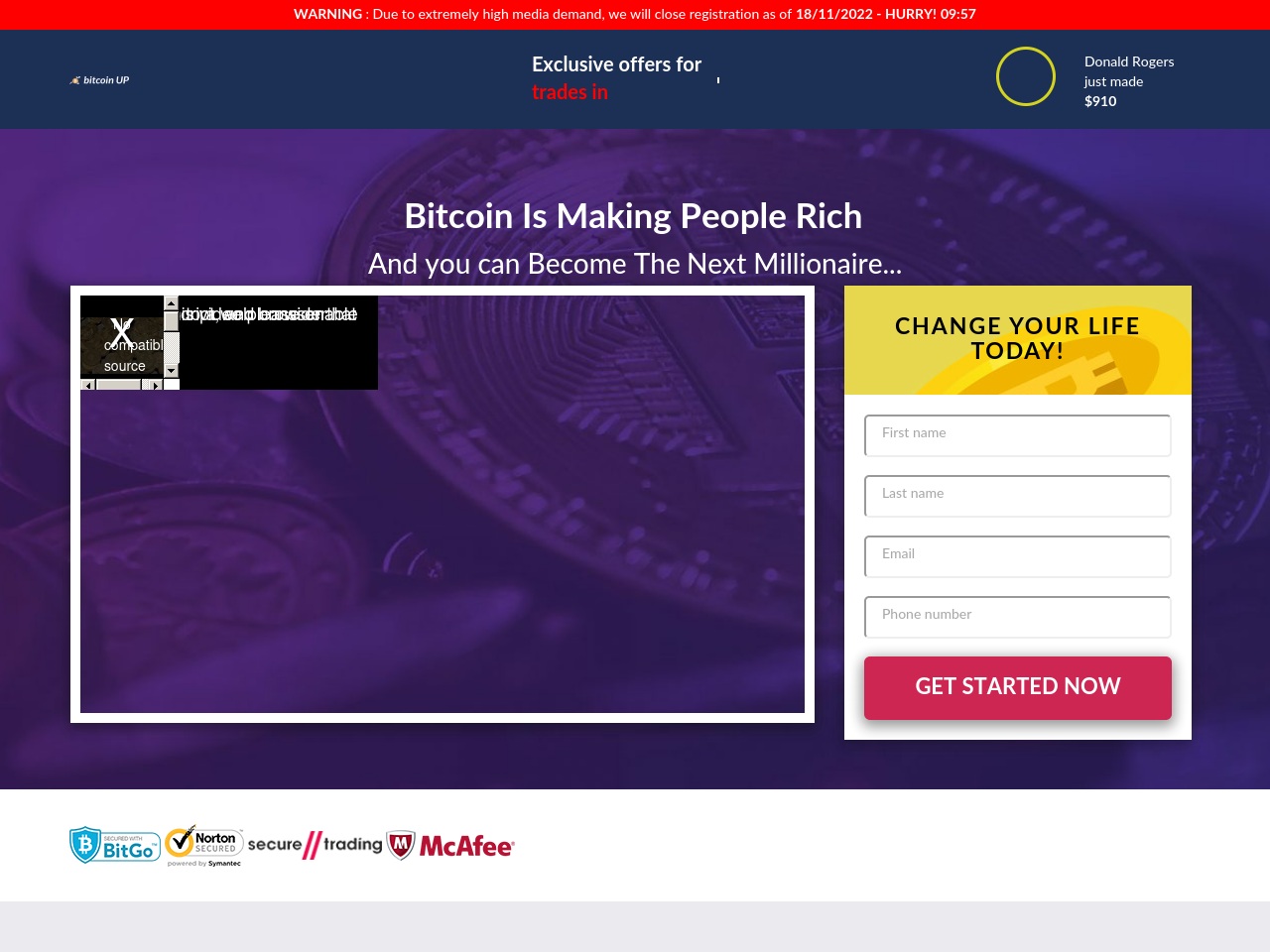 thebitcoinup.net screenshot alt-text