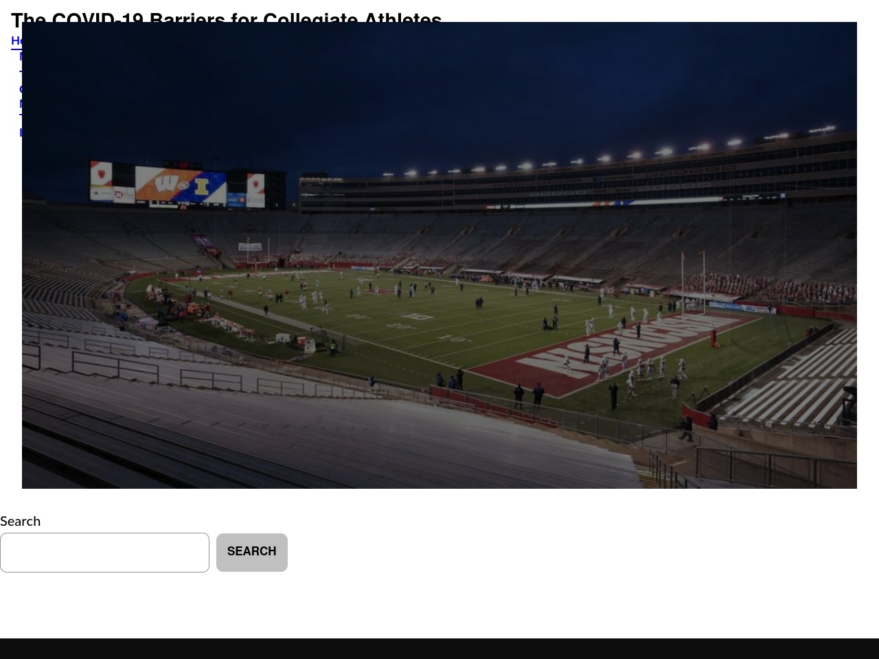 thecovid19barriersforcollegiateathletes.com screenshot alt-text