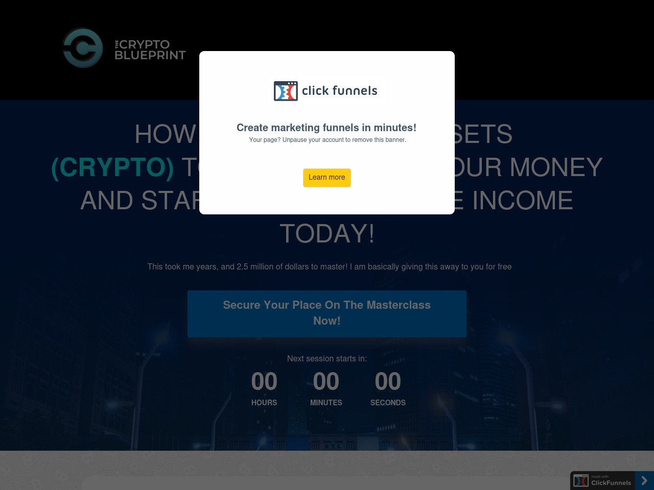 thecryptoblueprint.com screenshot alt-text