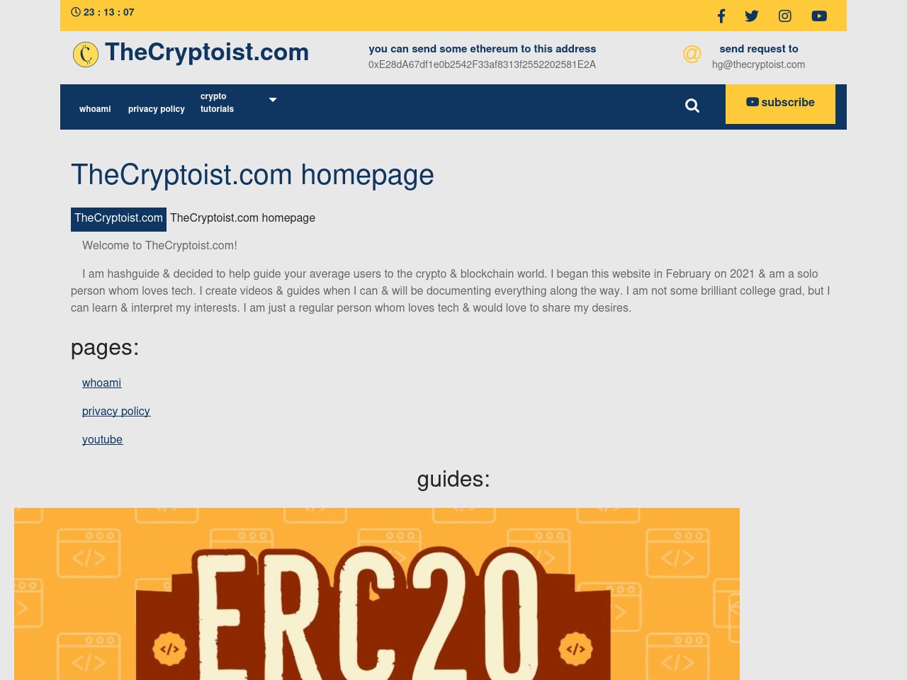 thecryptoist.com screenshot alt-text