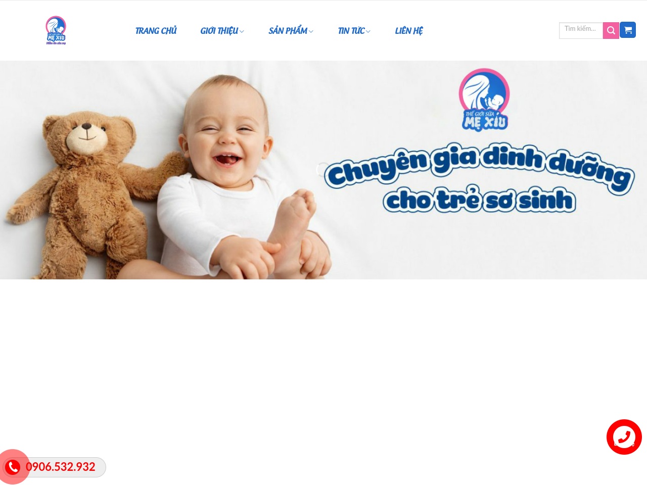 thegioisuamexiu.com screenshot alt-text