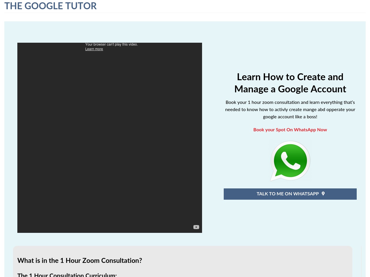 thegoogletutor.com screenshot alt-text