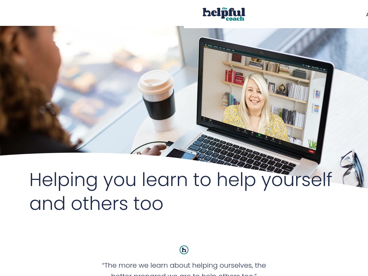 thehelpfulcoach.com screenshot alt-text