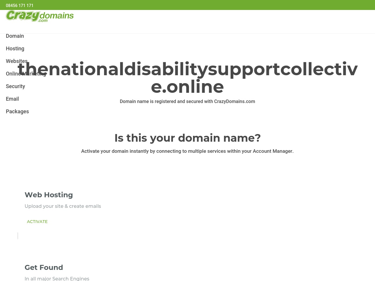 thenationaldisabilitysupportcollective.online screenshot alt-text