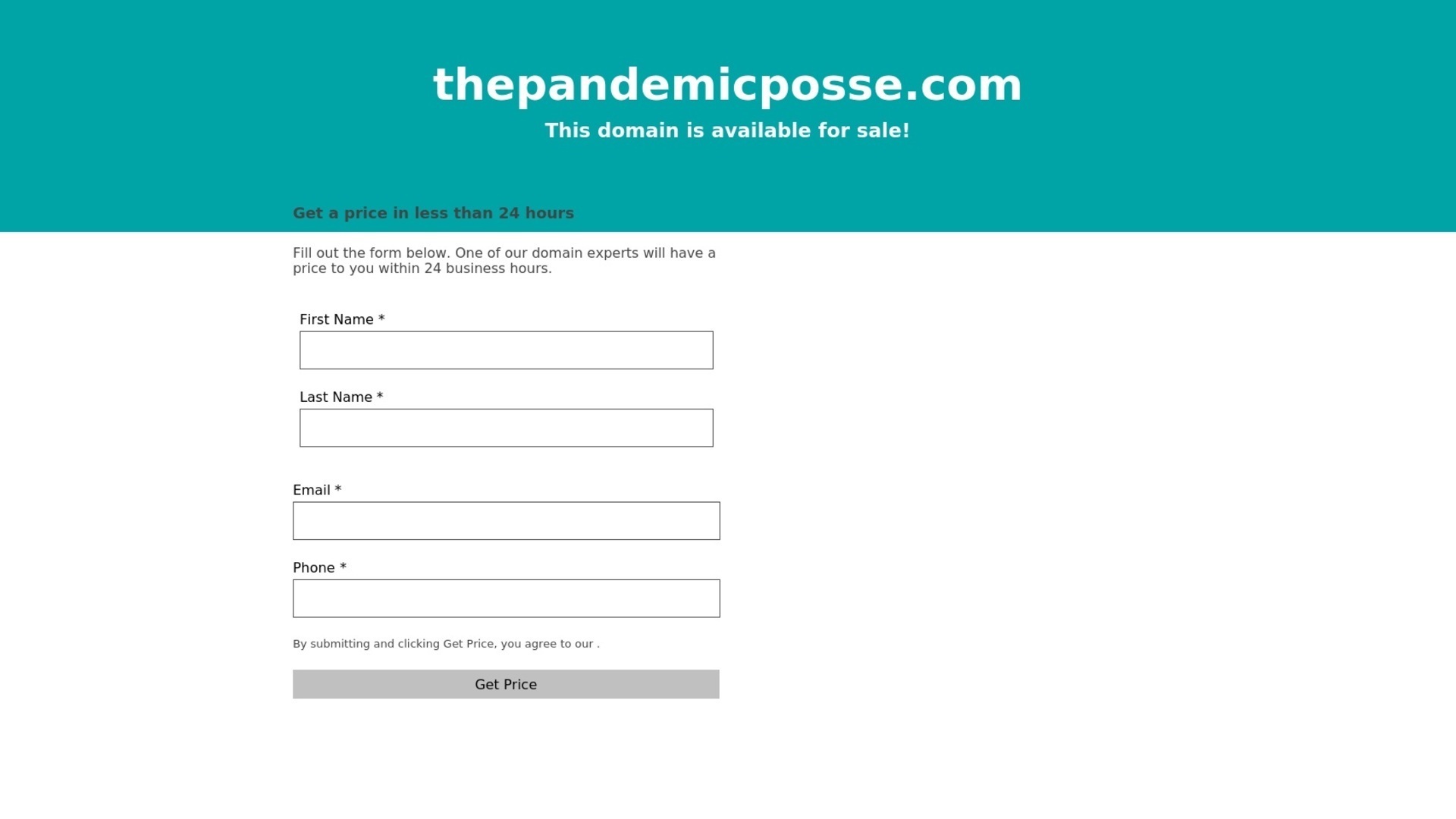 thepandemicposse.com screenshot alt-text