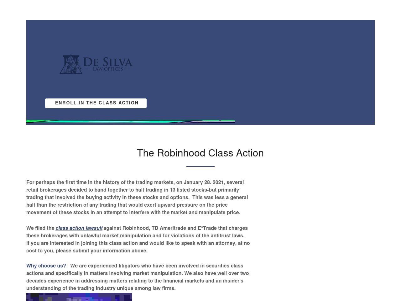 therobinhoodclassaction.com screenshot alt-text