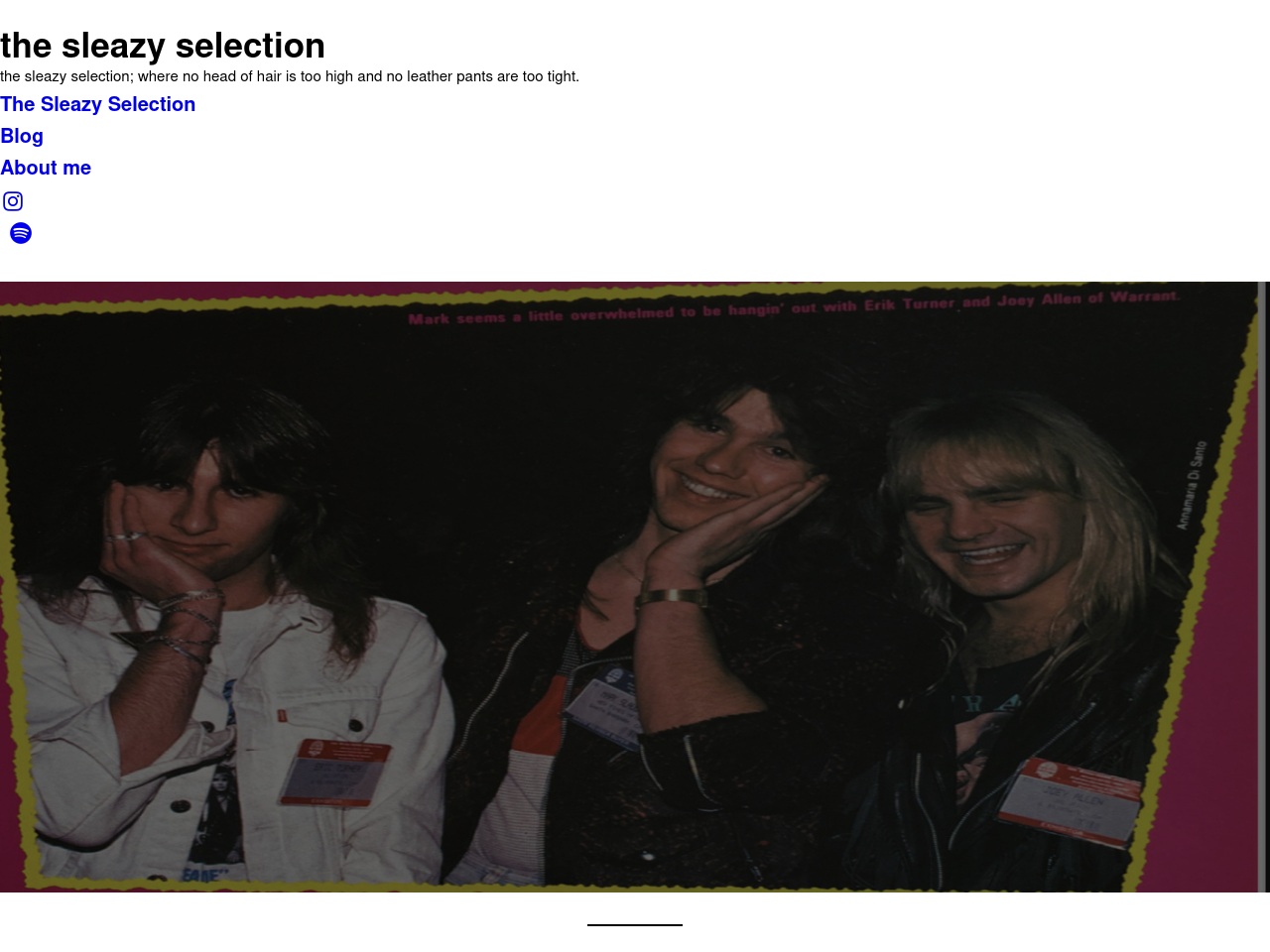 thesleazyselection.com screenshot alt-text