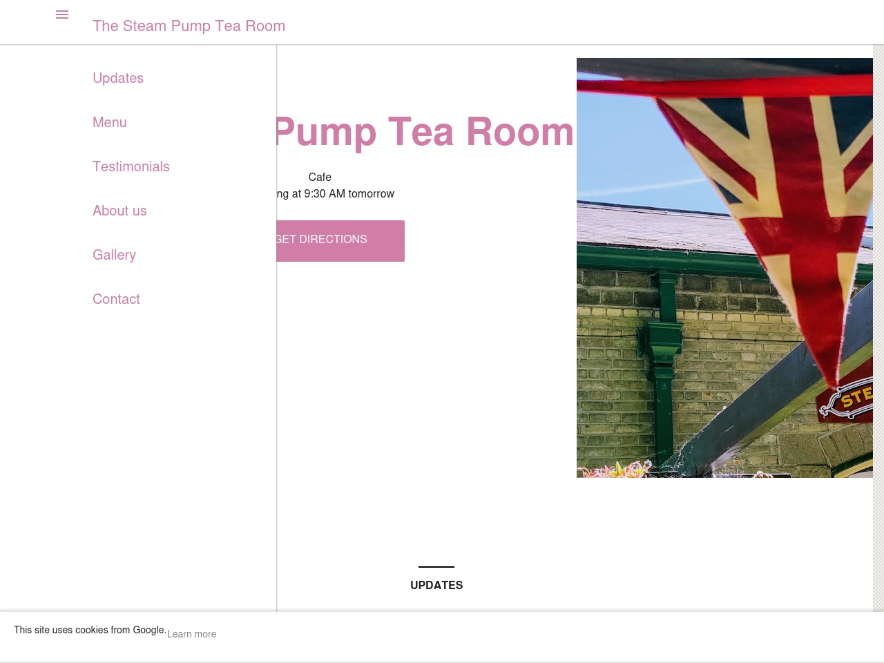thesteampumptearoom.com screenshot alt-text