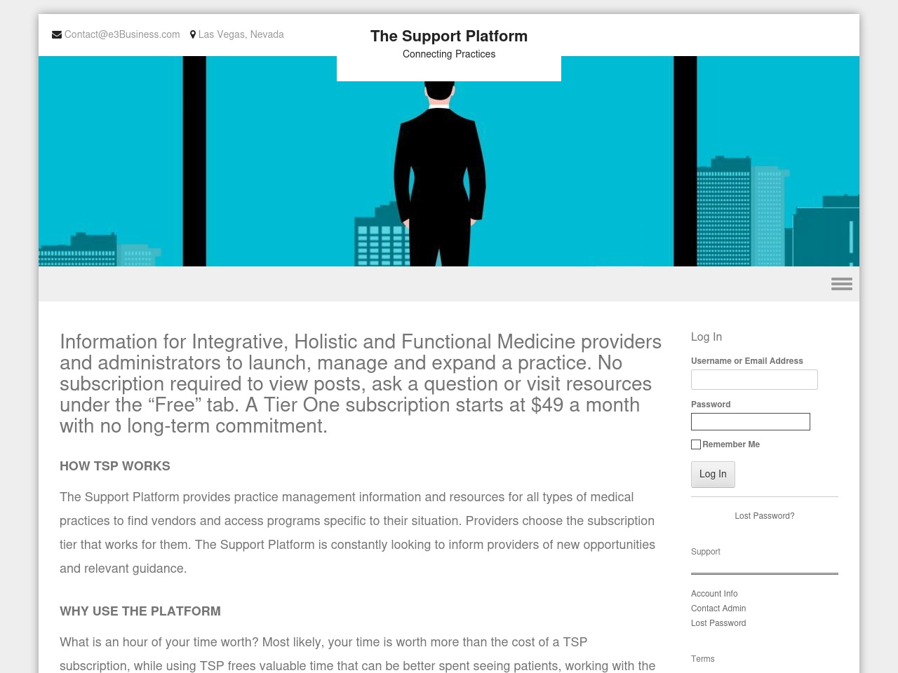 thesupportplatform.com screenshot alt-text