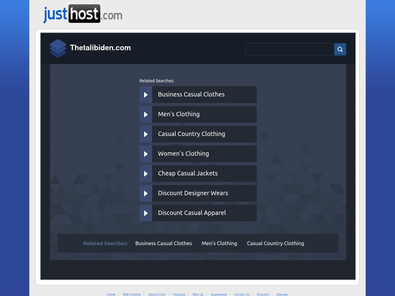 thetalibiden.com screenshot alt-text