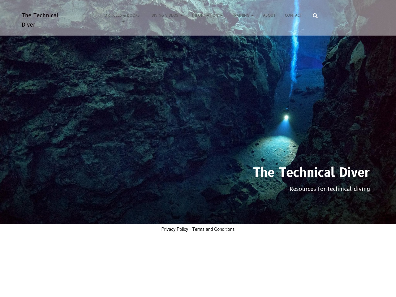 thetechnicaldiver.com screenshot alt-text