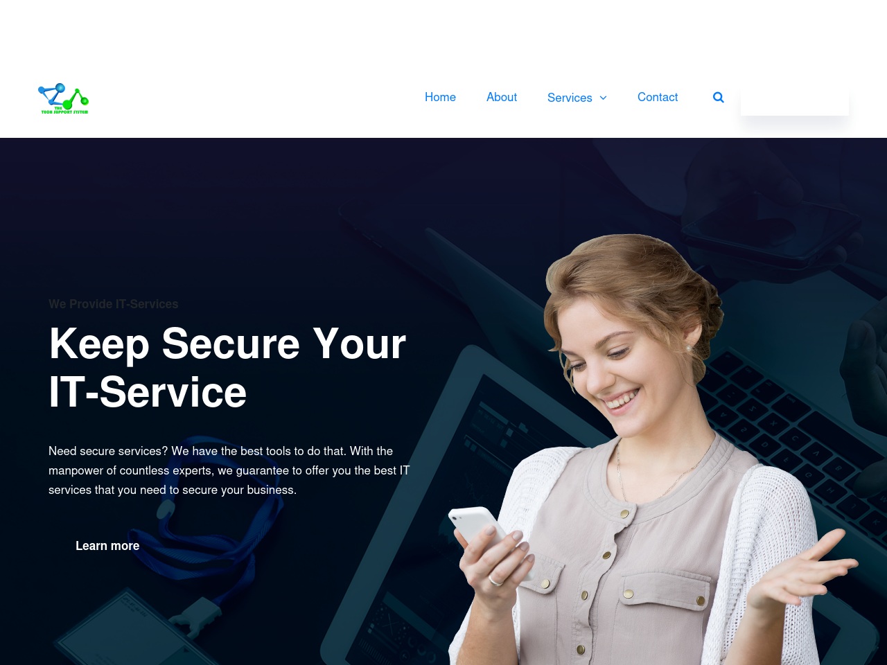 thetechsupportsystem.com screenshot alt-text