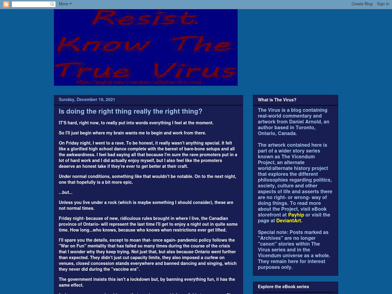 thetruevirus.com screenshot alt-text