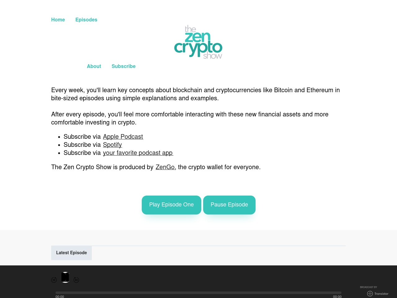 thezencrypto.show screenshot alt-text