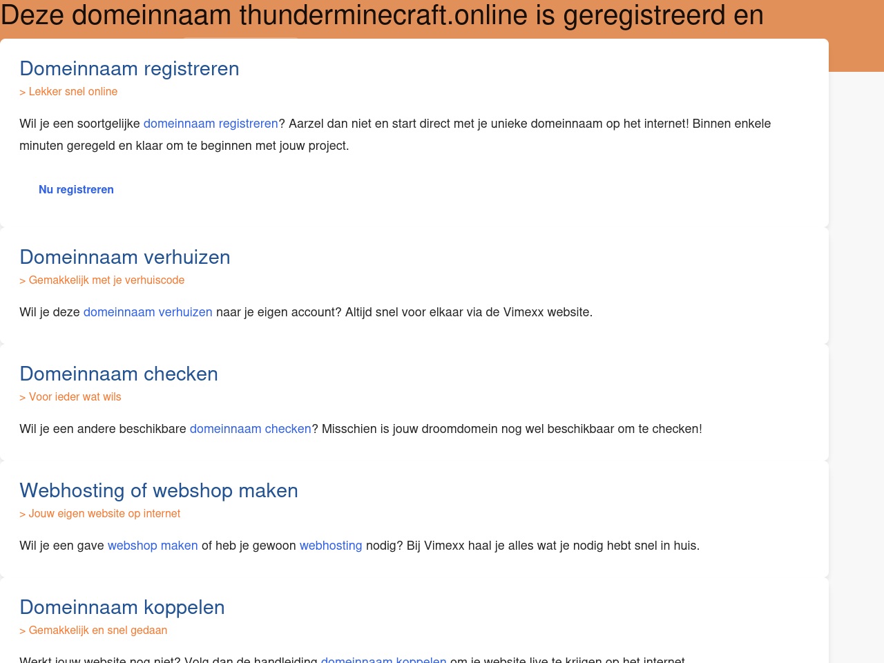 thunderminecraft.online screenshot alt-text
