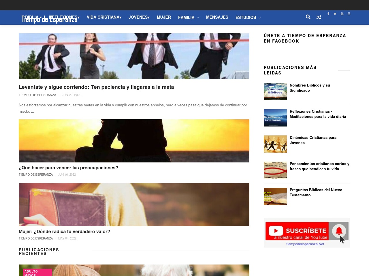 tiempodeesperanza.net screenshot alt-text