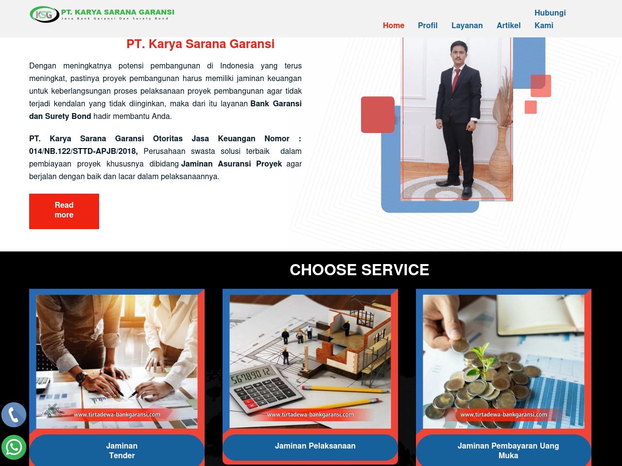 tirtadewa-bankgaransi.com screenshot alt-text