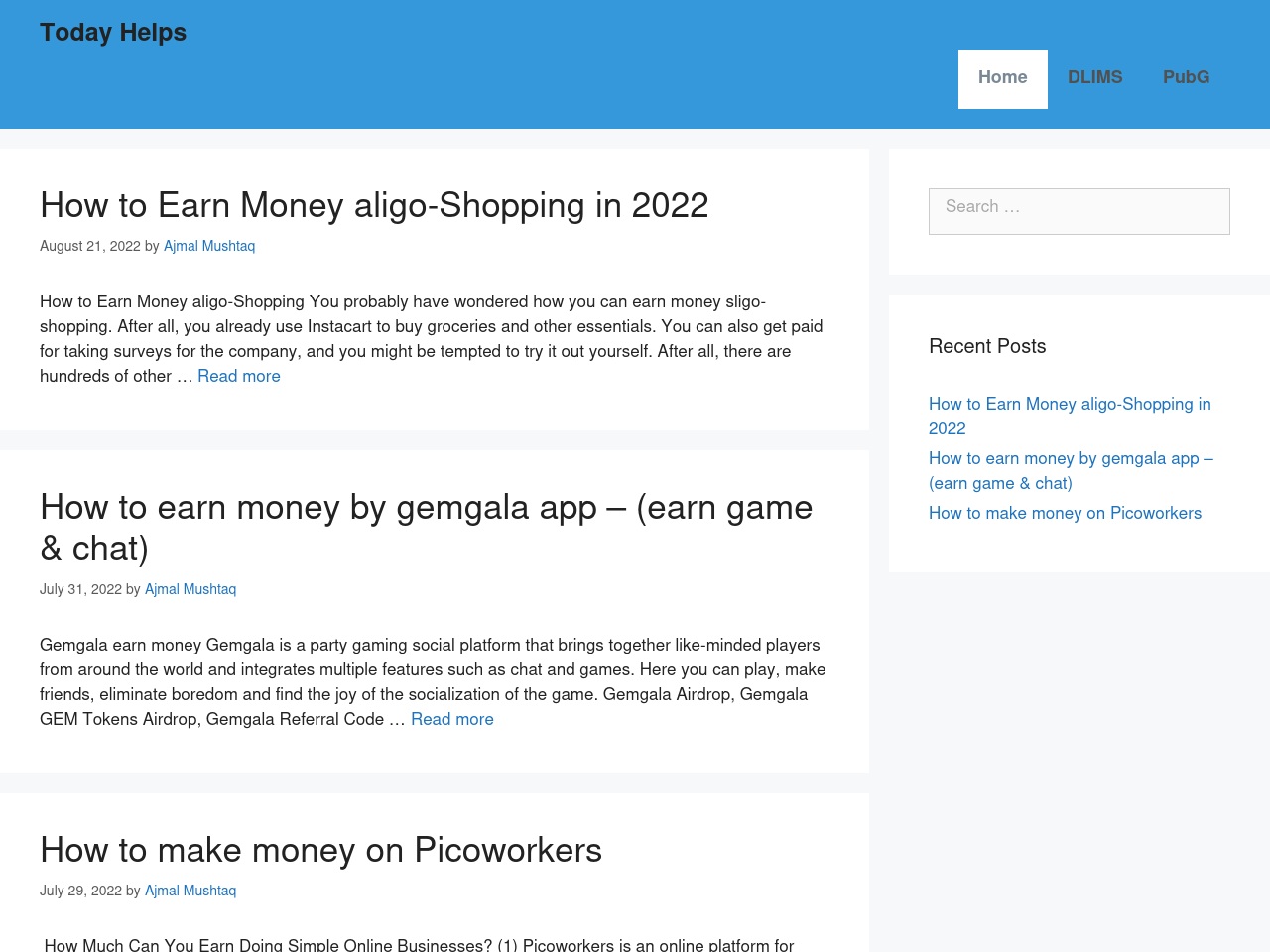 todayhelps.com screenshot alt-text