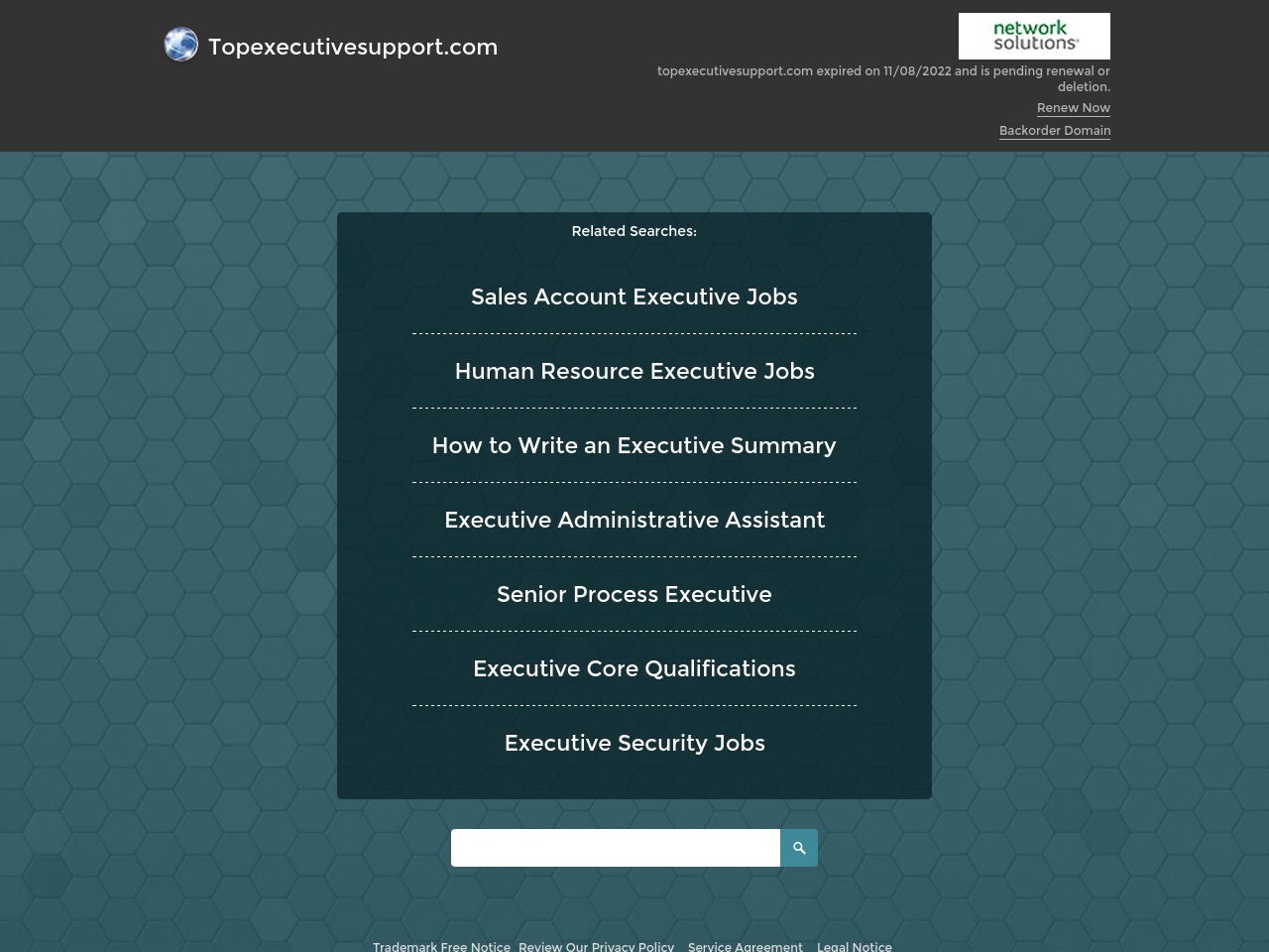topexecutivesupport.com screenshot alt-text