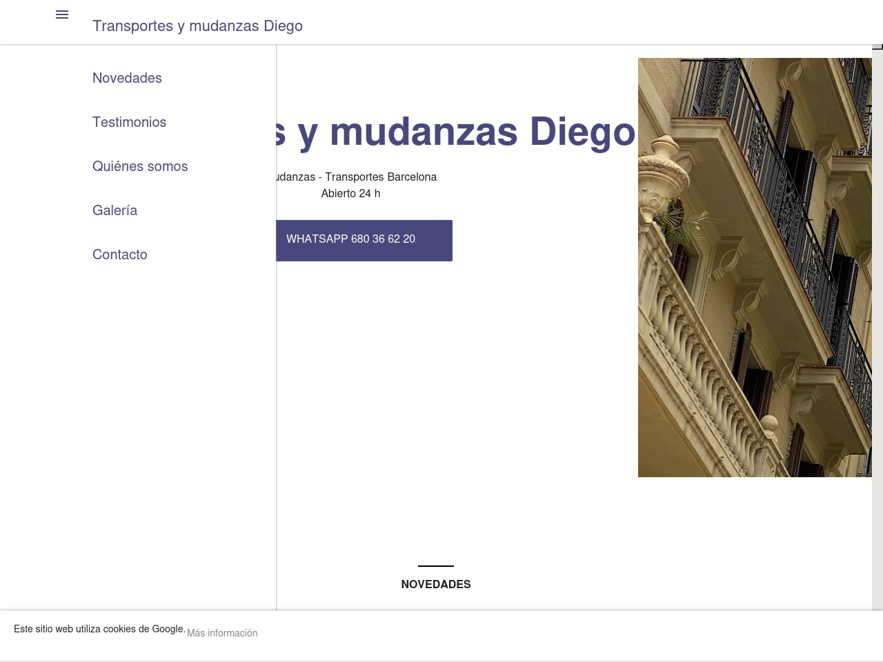 transportesymudanzasdiego.com screenshot alt-text