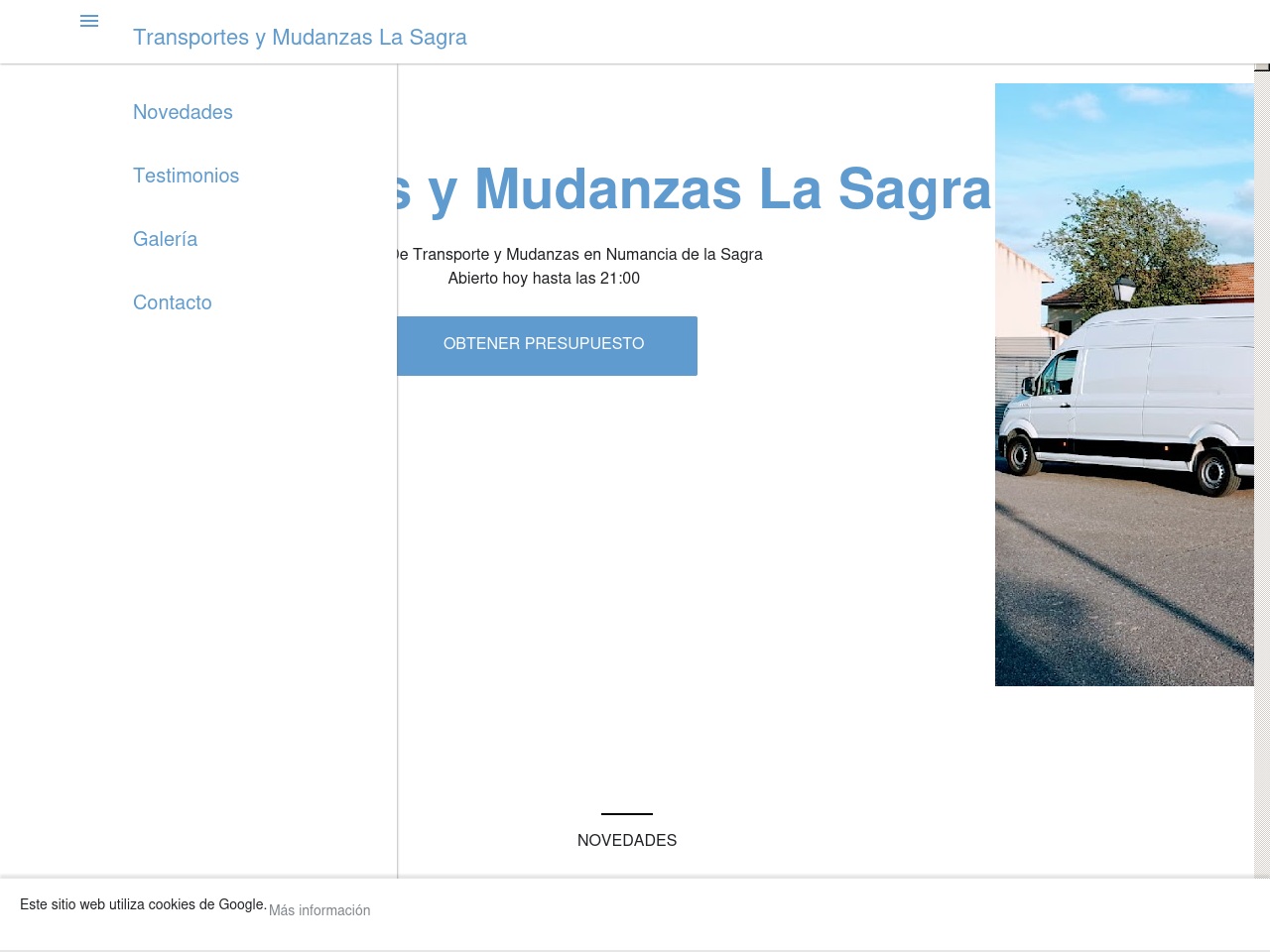 transportesymudanzaslasagra.com screenshot alt-text