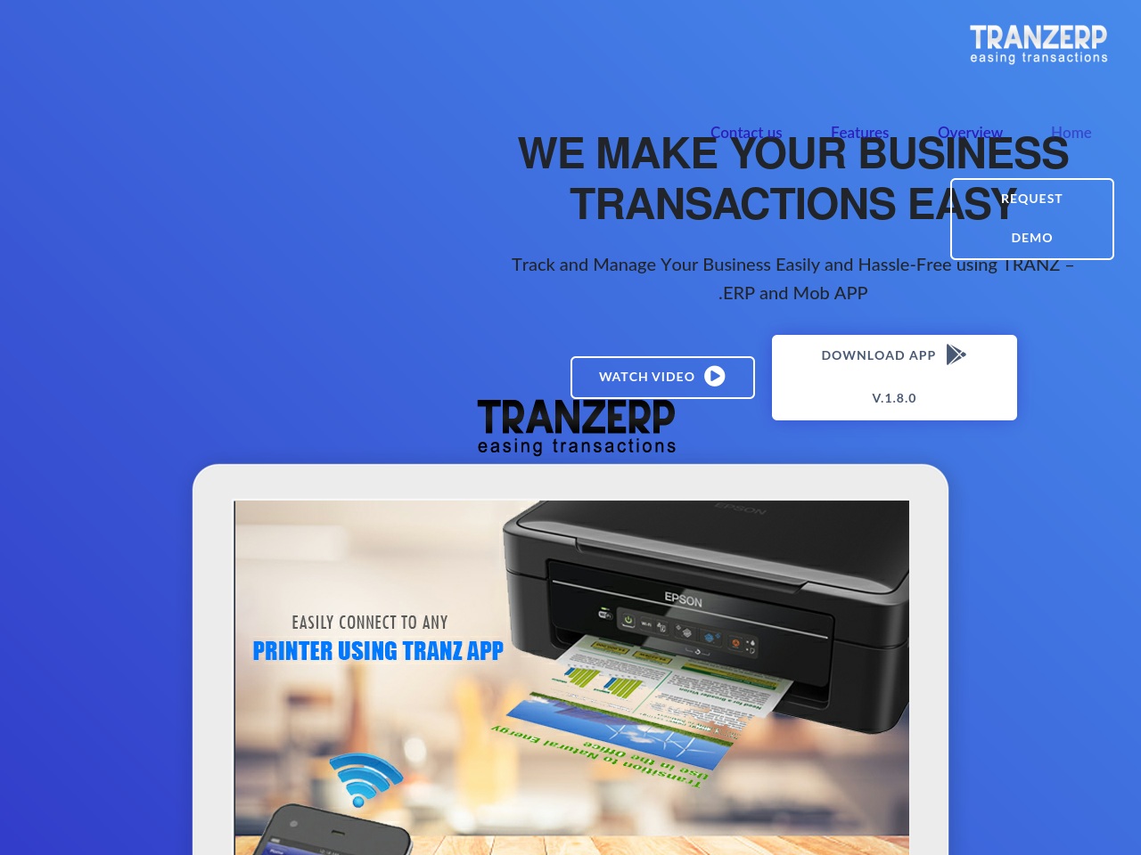 tranzerp.com screenshot alt-text